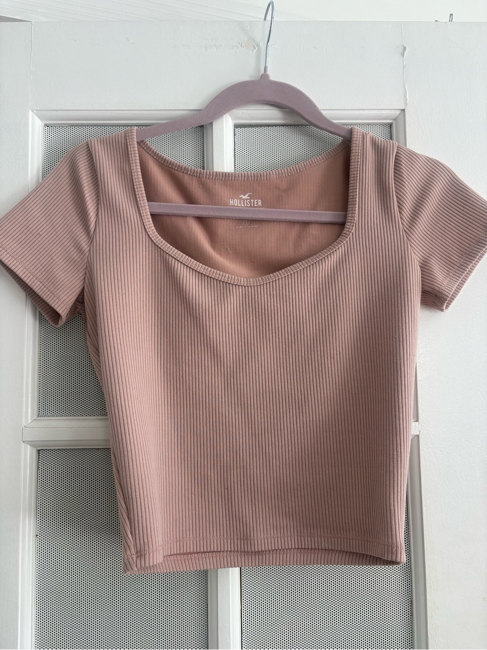 Hollister Square Neck Ribbed Cropped Top Bundle, Medium - Picture 3 of 6